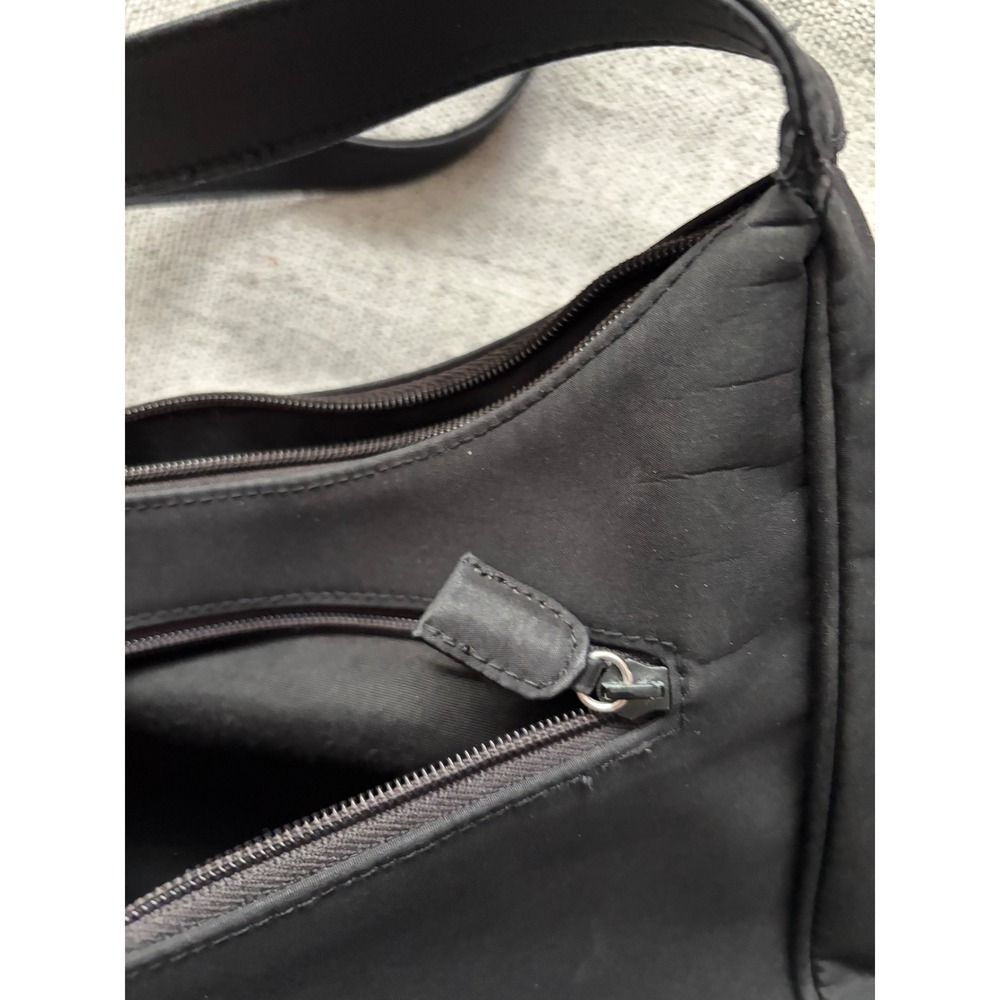 Cherokee Black Nylon Shoulder Bag Hobo Purse Front Zip‎ Pocket - Picture 4 of 8